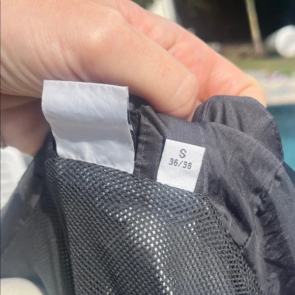 Crane Small Light Blue Hooded Windbreaker Womens TechTex - Picture 9 of 13